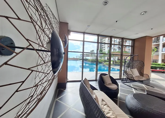 Vast Space 1br -40sqm -parking -moa,picc,wtc,ccp,airport Apartamento *